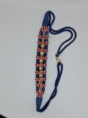 Vintage 80s Belt with Pink and Gold Accents